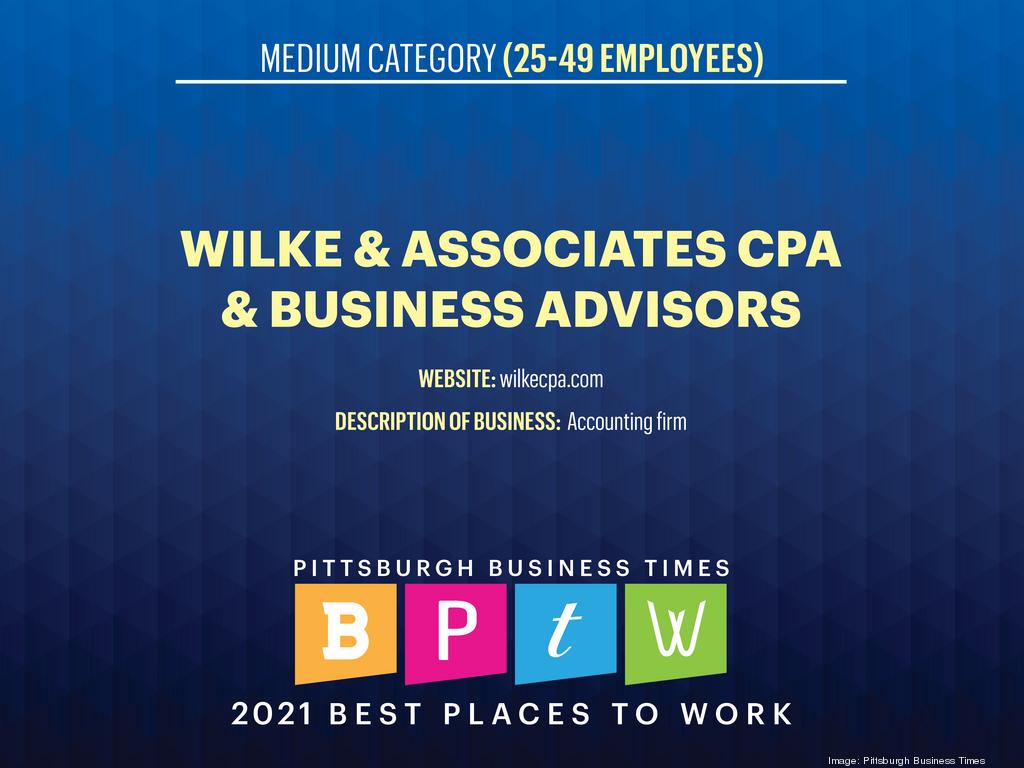 Wilke Named Best Places to Work 2021 Pittsburgh